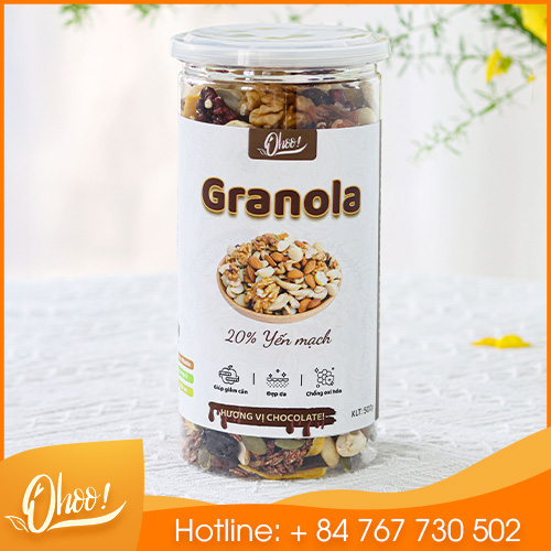 Chocolate granola with 20% oat (500g)